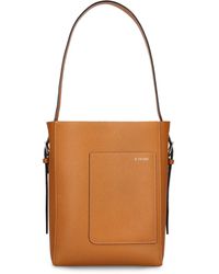 Valextra - Small Bucket Soft Grain Leather Tote Bag - Lyst