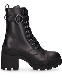 Moncler - Envile 80mm Leather Boots - Lyst