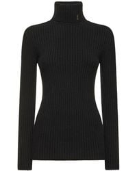 Saint Laurent - Maille Wool & Cashmere Knit Sweater - Lyst