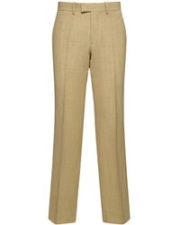 Burberry - Pantalon droit en laine - Lyst