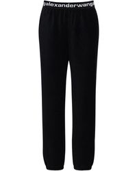 Alexander Wang Hose Aus Stretch-baumwollmischkord - Schwarz