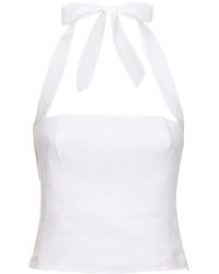 Reformation - Malika リネントップ - Lyst