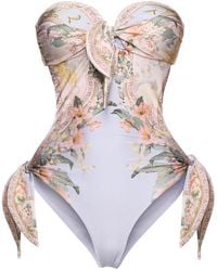 Zimmermann - Maillot De Bain Wylie A Fleurs - Lyst
