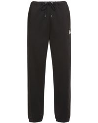 Moncler - Pantalones deportivos de algodón - Lyst