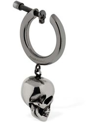 Alexander McQueen Kreolen-ohrringe Mit Schädel - Mettallic