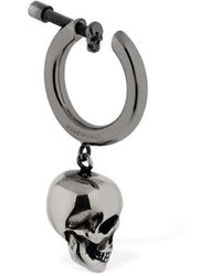 Alexander McQueen Kreolen-ohrringe Mit Schädel - Mettallic