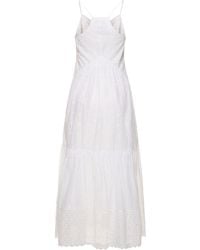 Isabel Marant - Sabba Cotton Maxi Dress W/ Embroidery - Lyst