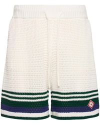 Casablancabrand - Tennis Cotton Crochet Shorts - Lyst