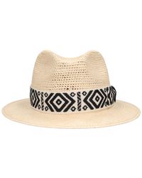 Borsalino - Country Straw Panama Hat - Lyst