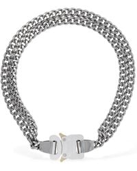 1017 ALYX 9SM - Halskette Mit Doppelkette Und Schnalle - Lyst