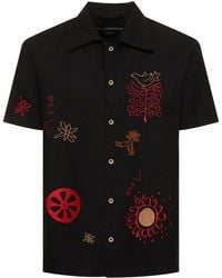 ANDERSSON BELL - Embroidered Linen & Cotton Shirt - Lyst