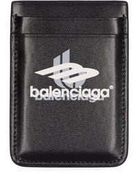 Balenciaga - Magnet Leather Cash & Card Holder - Lyst