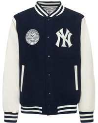 KTZ Ny Yankees Heritage Varsity Jacket - Blue