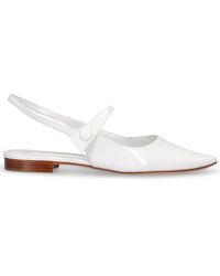 Manolo Blahnik - 10mm Didionflat Patent Leather Flats - Lyst