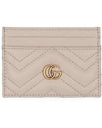 Gucci - gg Marmont Matelassé Leather Card Case - Lyst