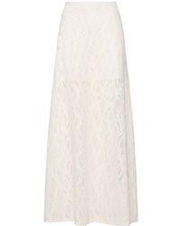Ermanno Scervino - Embroidered Lace High-rise Long Skirt - Lyst