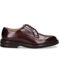 Brunello Cucinelli - Leather Derby Lace-up Shoes - Lyst
