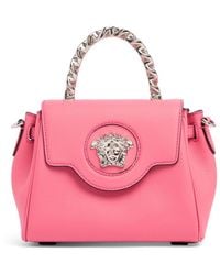 Versace - Small Medusa Leather Top Handle Bag - Lyst