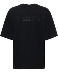 Isabel Marant - Camiseta oversize de jersey de algodón estampada - Lyst