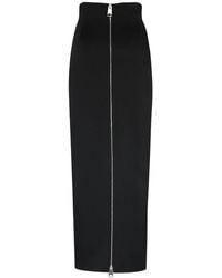 Khaite - Ruddy Zipped Long Skirt - Lyst