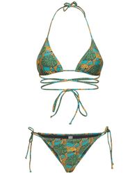 Reina Olga - Miami Printed Wraparound Bikini - Lyst