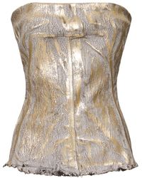Rick Owens - Bustier With Crackle Effect - Lyst