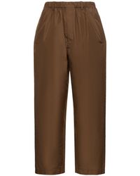 Lemaire - Pantaloni relaxed fit in seta - Lyst