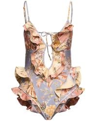 Zimmermann - Maillot de bain Tallow Waterfall - Lyst