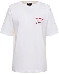 A.P.C. - Camiseta de algodón - Lyst