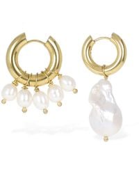 Timeless Pearly - Mismatched Pearl Earrings - Lyst