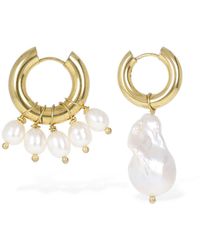 Timeless Pearly - Boucles d'oreilles dépareillées avec perles - Lyst