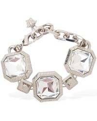 Versace - Crystal Collar Necklace - Lyst