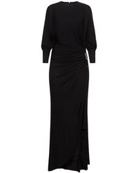 Christopher Esber - Helix Draped Viscose Long Dress - Lyst