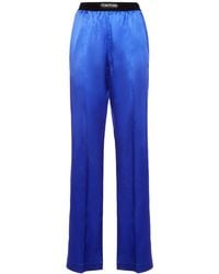 Tom Ford - Logo Silk Satin Pajama Pants - Lyst