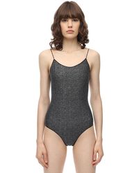 Oséree Maillot De Bain Une Pièce En Lycra Et Lurex - Gris