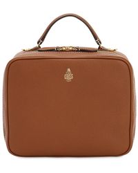 Mark Cross Laura Grained Leather Top Handle Bag - Brown