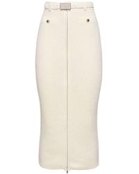 Alessandra Rich - Minifalda de punto de algodón con lentejuelas - Lyst