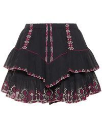 Isabel Marant - Jocadia Ruffled Cotton Mini Skirt - Lyst
