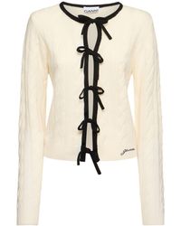 Ganni - Cardigan Aus Kaschmirmischung - Lyst