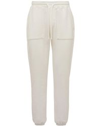 Mc2 Saint Barth Pantone Jogging Cotton Jersey Pants - White