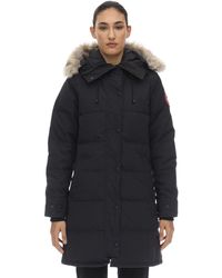 Canada Goose Shelburne Down Parka W/ Fur Trim - Blue