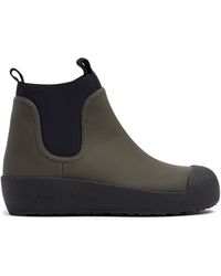 Bally - Stivali gadey ii in camoscio e gomma 30mm - Lyst