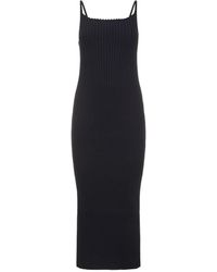 AURALEE - Cotton Wide Rib Knit Maxi Dress - Lyst
