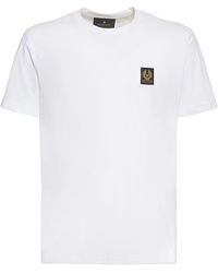 Belstaff - Camiseta de jersey con logo - Lyst