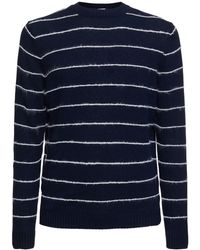 Aspesi - Cotton Blend Knit Crewneck Sweater - Lyst