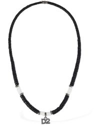DSquared² Halskette Mit Kunstperlen Und D2-logo - Mehrfarbig