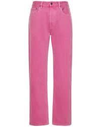 Jacquemus Jeans de denim de algodón - Rosa