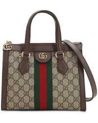Gucci - Small Ophidia gg Supreme Top Handle Bag - Lyst