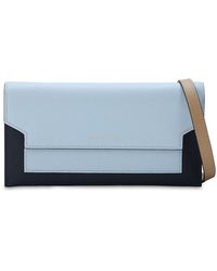 Marni Brieftasche Aus Glattleder "virtus" - Blau