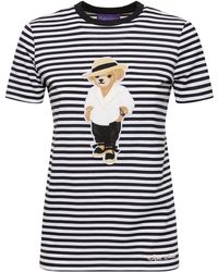 Ralph Lauren Collection - T-shirt en jersey de coton à rayures - Lyst